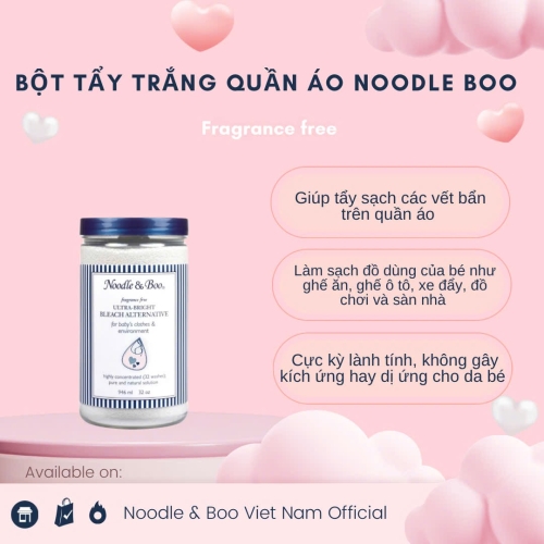 BỘT TẨY VẾT BẨN SIÊU TRẮNG SÁNG CỦA NOODLE AND BOO