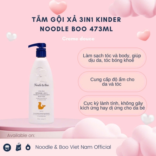 SỮA TẮM GỘI XẢ 3IN1 KINDER CHO BÉ TRÊN 1 TUỔI