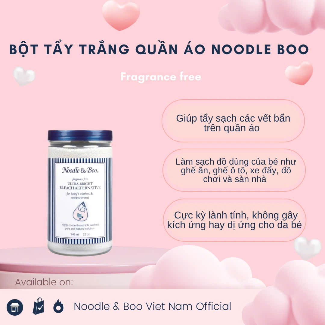 BỘT TẨY VẾT BẨN SIÊU TRẮNG SÁNG CỦA NOODLE AND BOO